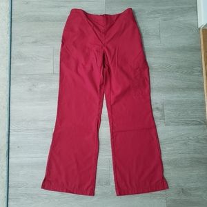NWOT UA Butter soft red bootcut flare scrub pant Small career work medical